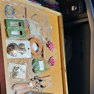 Gold and Silver Floral Earrings with Crystal Accents